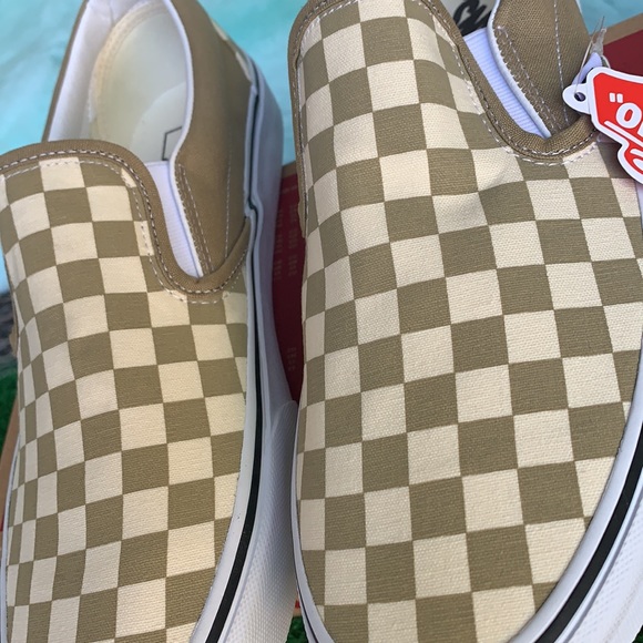 VANS CLASSIC SLIP ON CHEKRBRD Cornstalk/Tr wht men - Picture 9 of 16